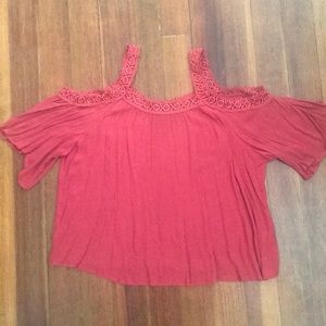 Open shoulder blouse